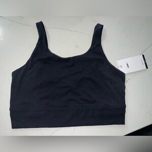 NWT Nike Black Sports Bra with Wide Straps and Scoop Neckline, size medium